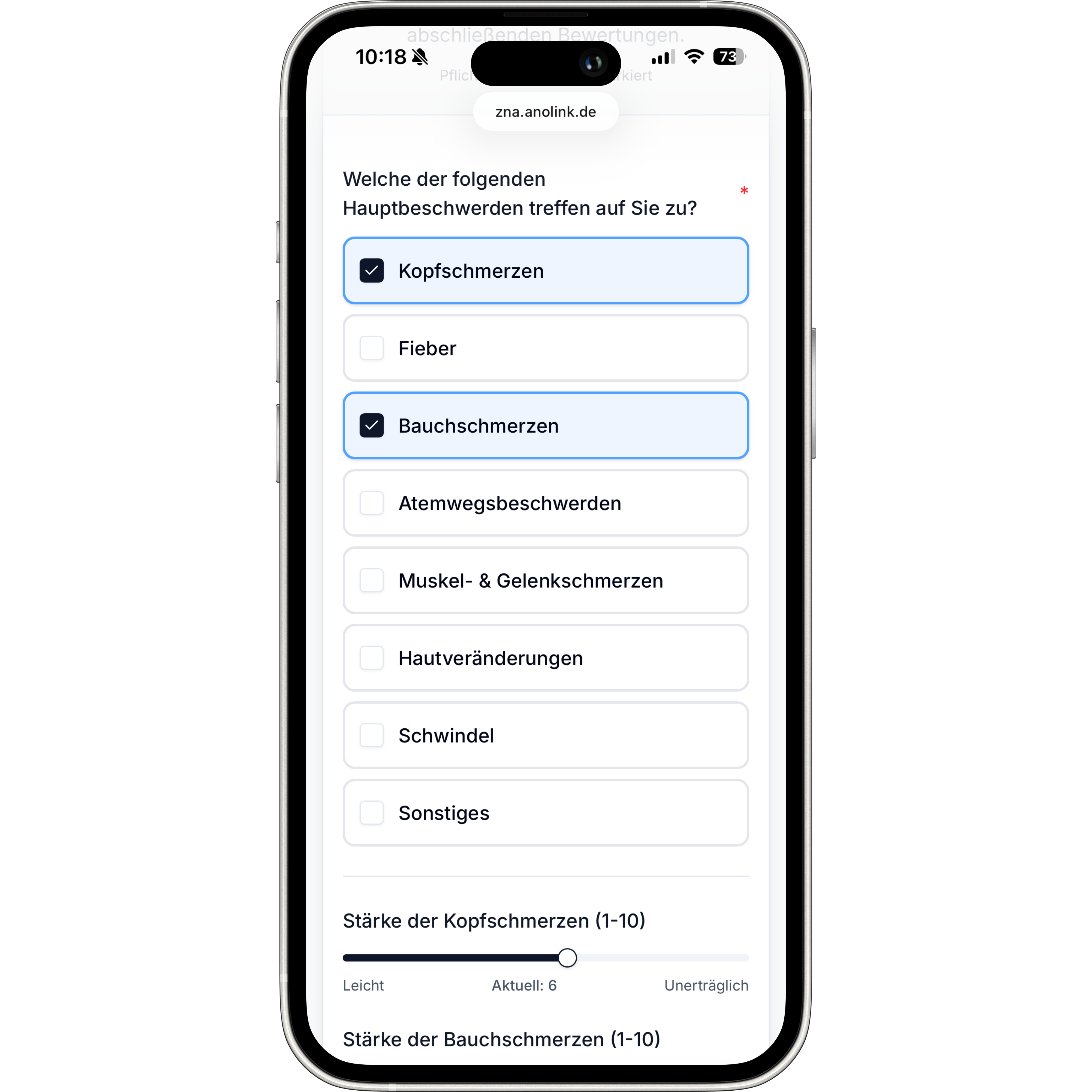 ZNA Forms iPhone