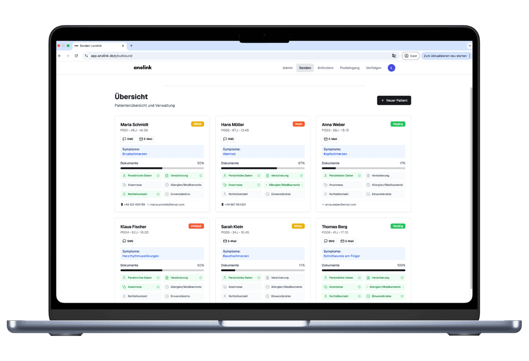 anolink ambulant Desktop Interface