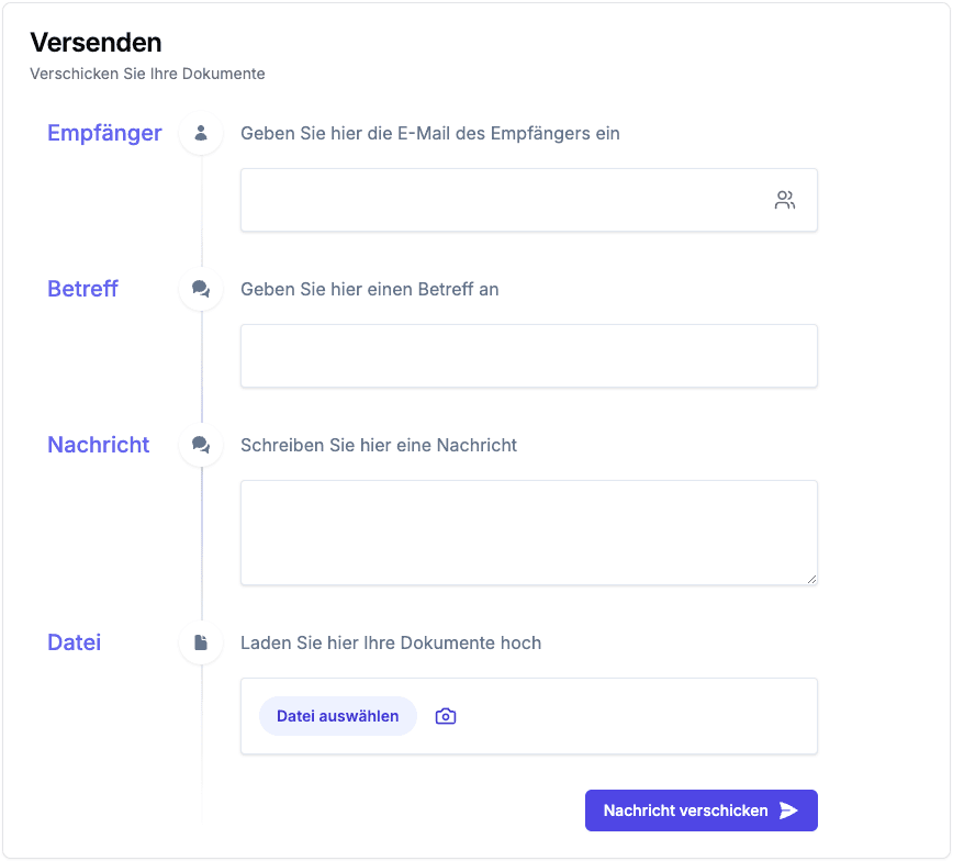 anolink Versand Interface